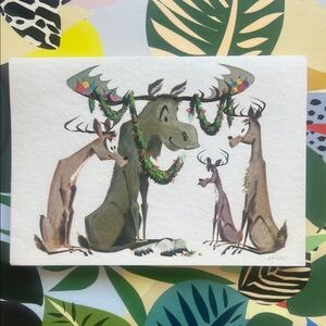 Set of 9 Vintage Nu-Art Christmas Cards